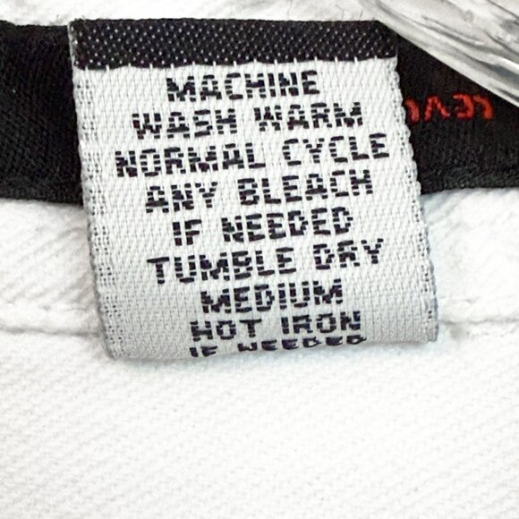 Vintage Levi's Red Tab Denim Shirt XL White Button Up 90s Y2K Normcore Revival - Picture 8 of 9